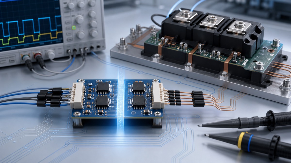 IGBT 与 SiC MOSFET 隔离驱动芯片选型示意图