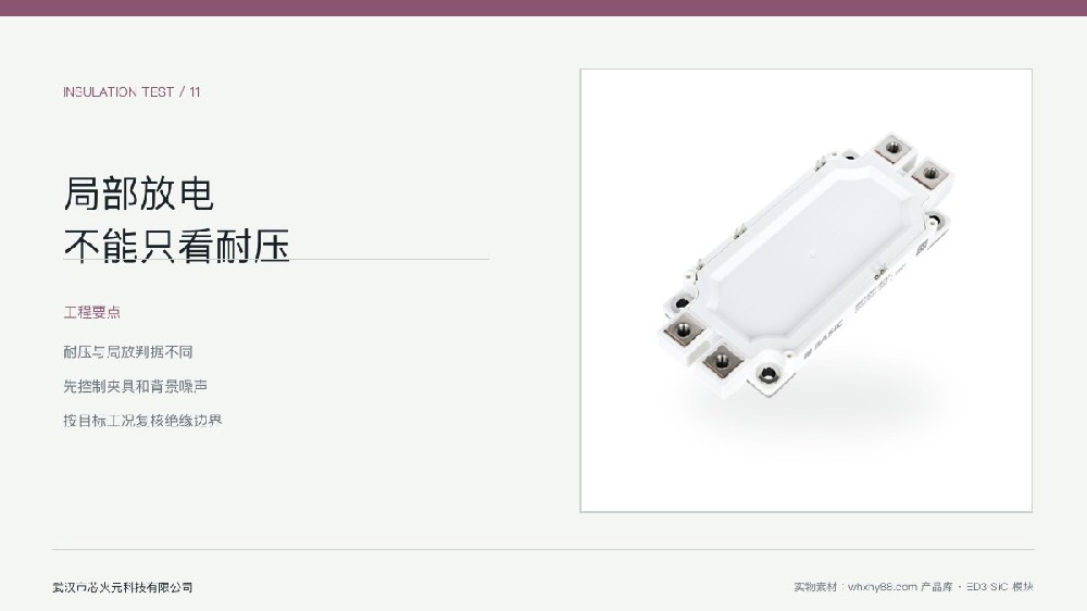 碳化硅模块局部放电和高压绝缘测试示意图