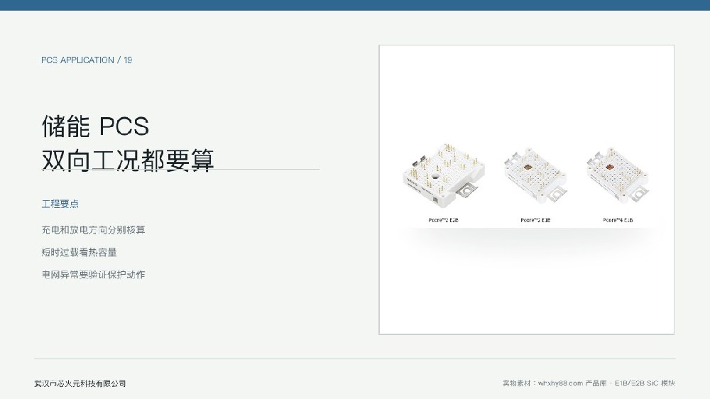储能 PCS 碳化硅模块双向工况选型示意图