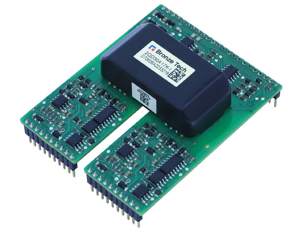 青铜剑双通道隔离驱动板用于《SiC MOSFET桥臂直通怎么防?米勒钳位、负压关断与驱动布局三招》配图